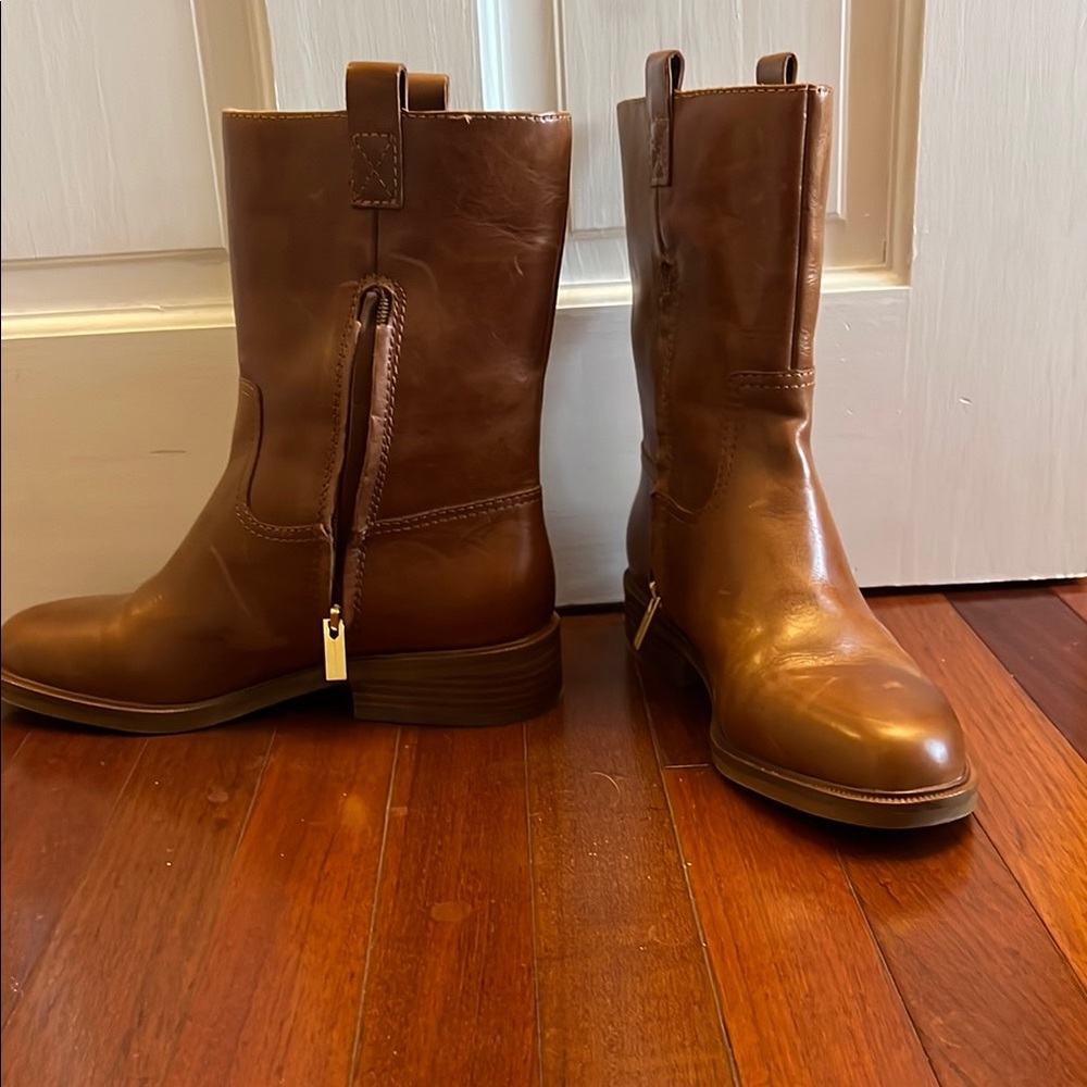 Vince Camuto Brown Combat & Moto Boots